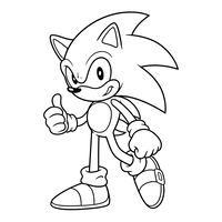 Sonic the Hedgehog Giver Tommelfinger Op