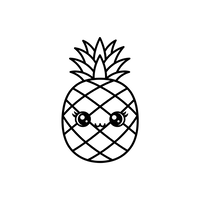 Cute Kawaii Pineapple