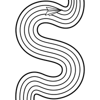 Avion de Hârtie Zburând pe o Cale Ondulată