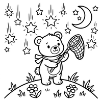 Ursinho Pegando Estrelas