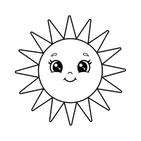 Sød Smilende Solfigur