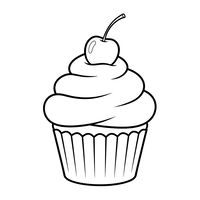 Delicioso Cupcake con Cereza Encima