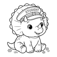 Student Triceratops Dinosaurier