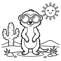 Suricato Cool nel Deserto