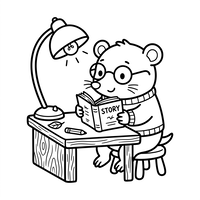 Tikus Rajin Membaca Cerita
