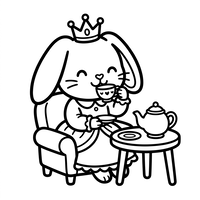 Royal Bunny Tea Party