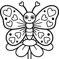 Szczęśliwy Motyl na Kwitnącym Kwiatku