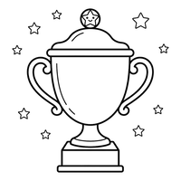 Trofeo de Campeón con Estrellas