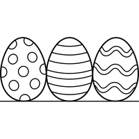 Tiga Telur Paskah Bermotif