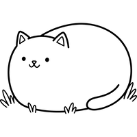 Gatto Paffuto nell'Erba