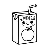 Caixinha de Suco de Maçã Fofa