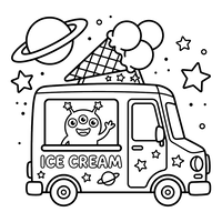 Alien Ruimte-ijscowagen