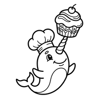 Narval Chef con Cupcake