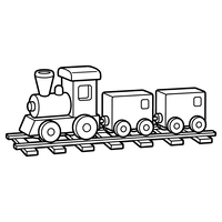 Tren de Vapor en las Vías del Ferrocarril
