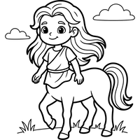 Centaur Muda Tersenyum