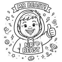 Karta Aktywności Fan Art MrBeast