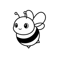 Cute Friendly Bee