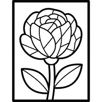 Elegant Segmenterad Blomma