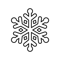 Enkelt Snefnug Design