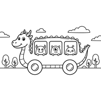 Drachenbusfahrt mit Süßen Monstern