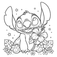 Stitch with Tropical Hibiscus