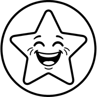 Emoji de Estrella Riendo