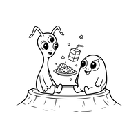 Amigos Alienígenas a Lanchar