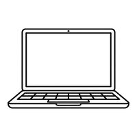 Nowoczesny Laptop z Pustym Ekranem