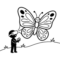 Rencontre avec un Papillon en Réalité Virtuelle