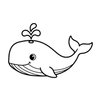 Ballena Feliz con Chorro de Agua