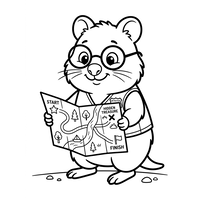 Detektivhamster med skattkarta