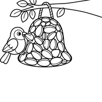 Burung Kecil di Tempat Makan