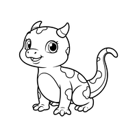 Adorable Bébé Dragon Tacheté