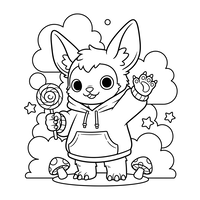 Animal Mignon à Capuche et Sucette