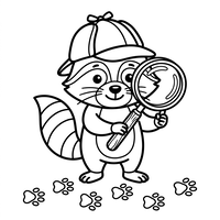 Detective Raccoon on a Mission