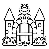 Frog Prince at the Castle Gate