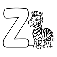 Zebra i litera Z