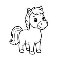 Cavalo Fofo Sorridente