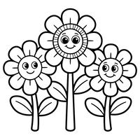 Glade Smilende Solsikker