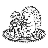 Igelkottens och robotens lekstund