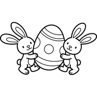 Dois Coelhinhos e um Ovo de Páscoa
