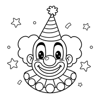 Fröhlicher Clown Partyhut