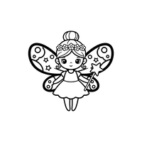 Urocza Wróżka z Magiczną Różdżką