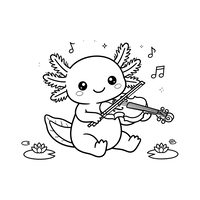 Axolotl Muzical cu Vioară