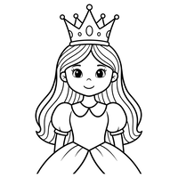 Cute Princess with Crown