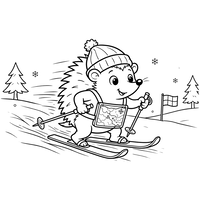 Das Skiabenteuer des Igels