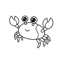 Cute Crab Sea Animal