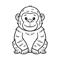 Smilende Babygorilla