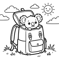 Dolce Koala nello Zaino