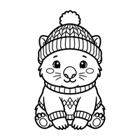 Schattige Winterhamster in Breisels